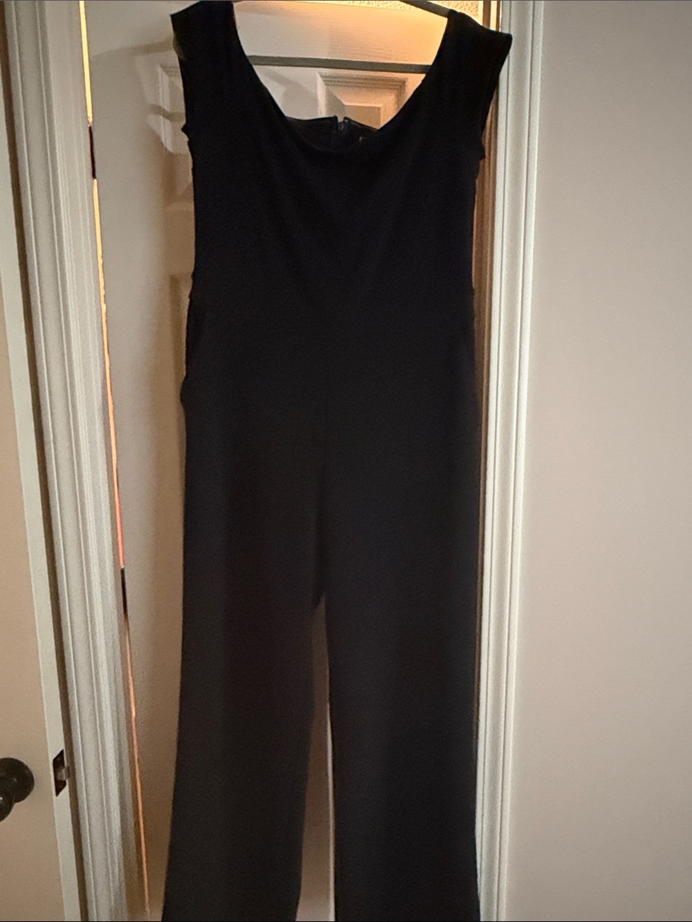 Express Black Sleeveless Wide-Leg Jumpsuit